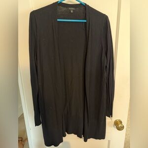 Talbots Black Open Front Cardigan